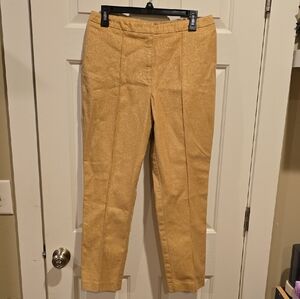 New York & Company Gold Skinny Pants